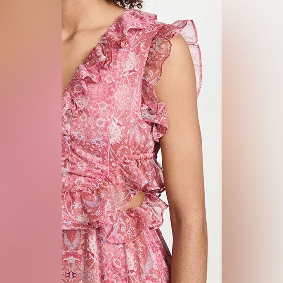 MISA Los Angeles Natasha Dress in Washed Rose Lilac - Picture 13 of 13